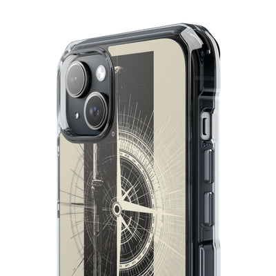 Beige Impact MagSafe Phone Case for iPhone - Zenith Vector Spire
