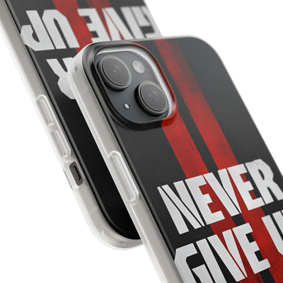 Crimson Grit Resolve · Soft Phone Case for iPhone