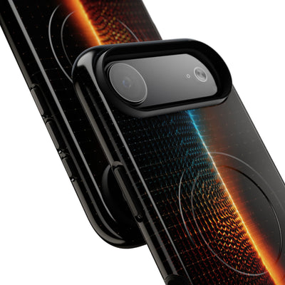 Luminous Refraction Grid · Tough 2.0 Magnetic Phone Case for iPhone · Black