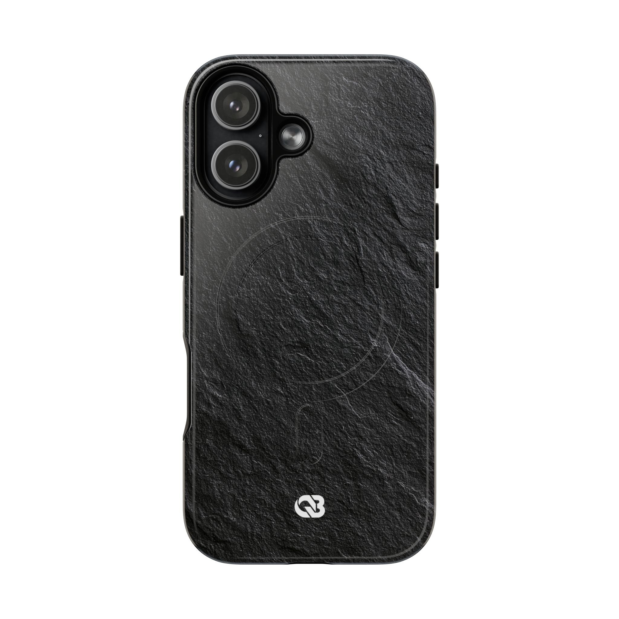 Black Tough 2.0 Magsafe Phone Case for iPhone - Raw Obsidian Slate