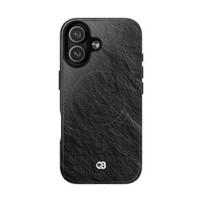 Black Tough 2.0 Magsafe Phone Case for iPhone - Raw Obsidian Slate