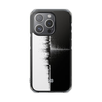 Black Impact MagSafe Phone Case for iPhone - Static Signal Split