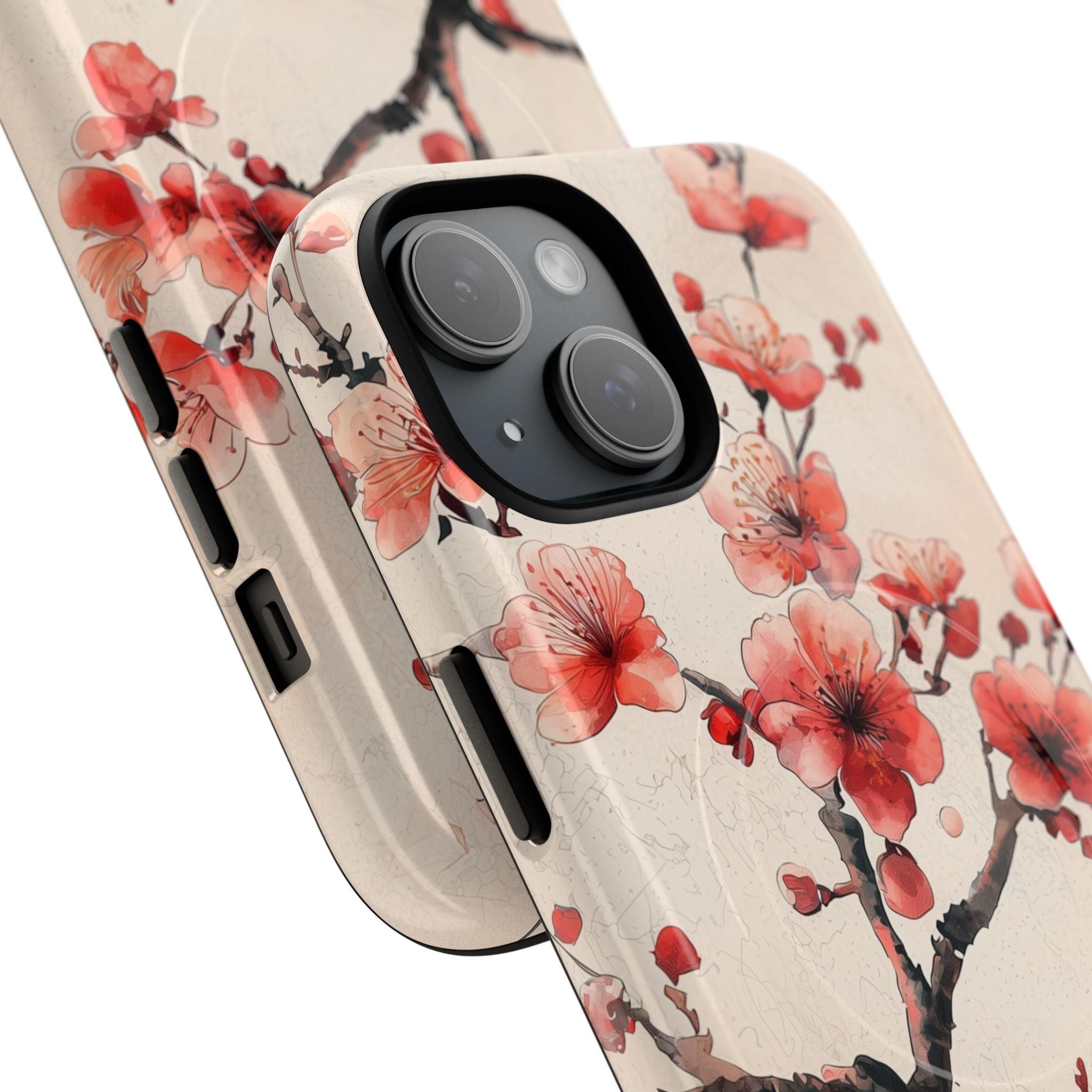 Blossom Shadow iPhone 15 Case - Tough+