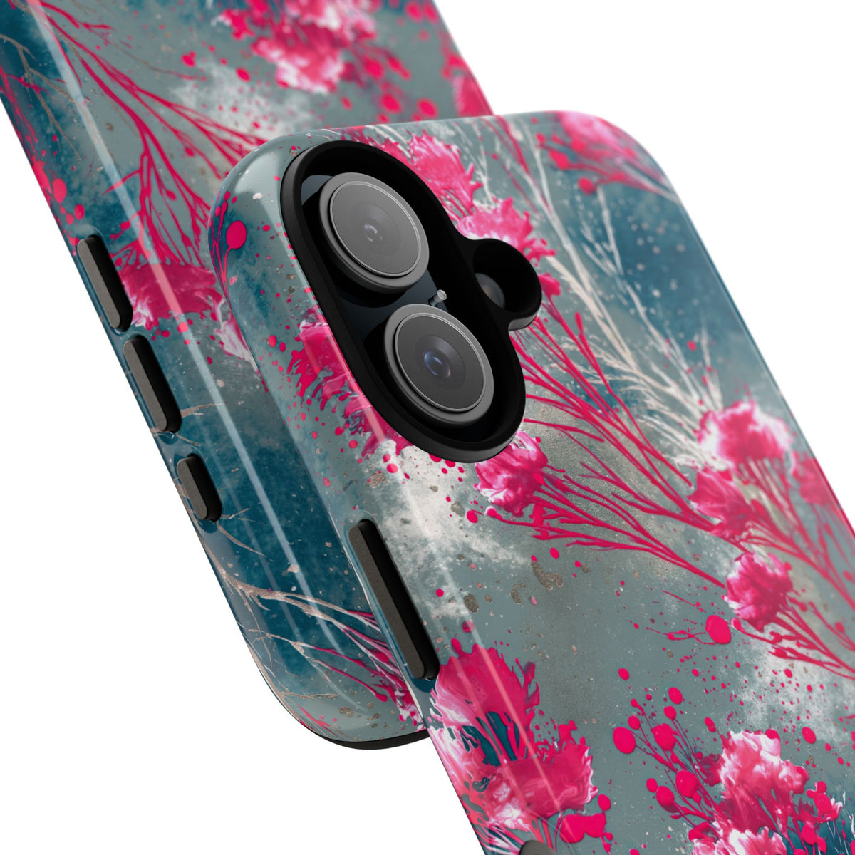 Cyber Blossom · Tough Phone Case for iPhone · Teal