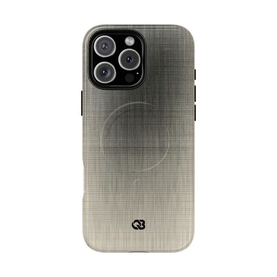 Beige Tough 2.0 Magsafe Phone Case for iPhone - Carbon Screen Grid