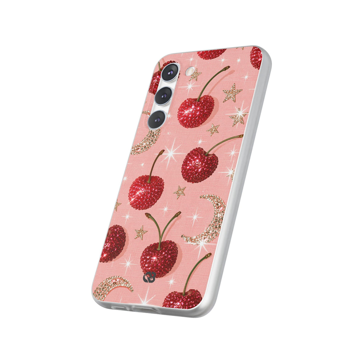 Bedazzled Ruby Cherries · Lite Phone Case for Samsung · Pink