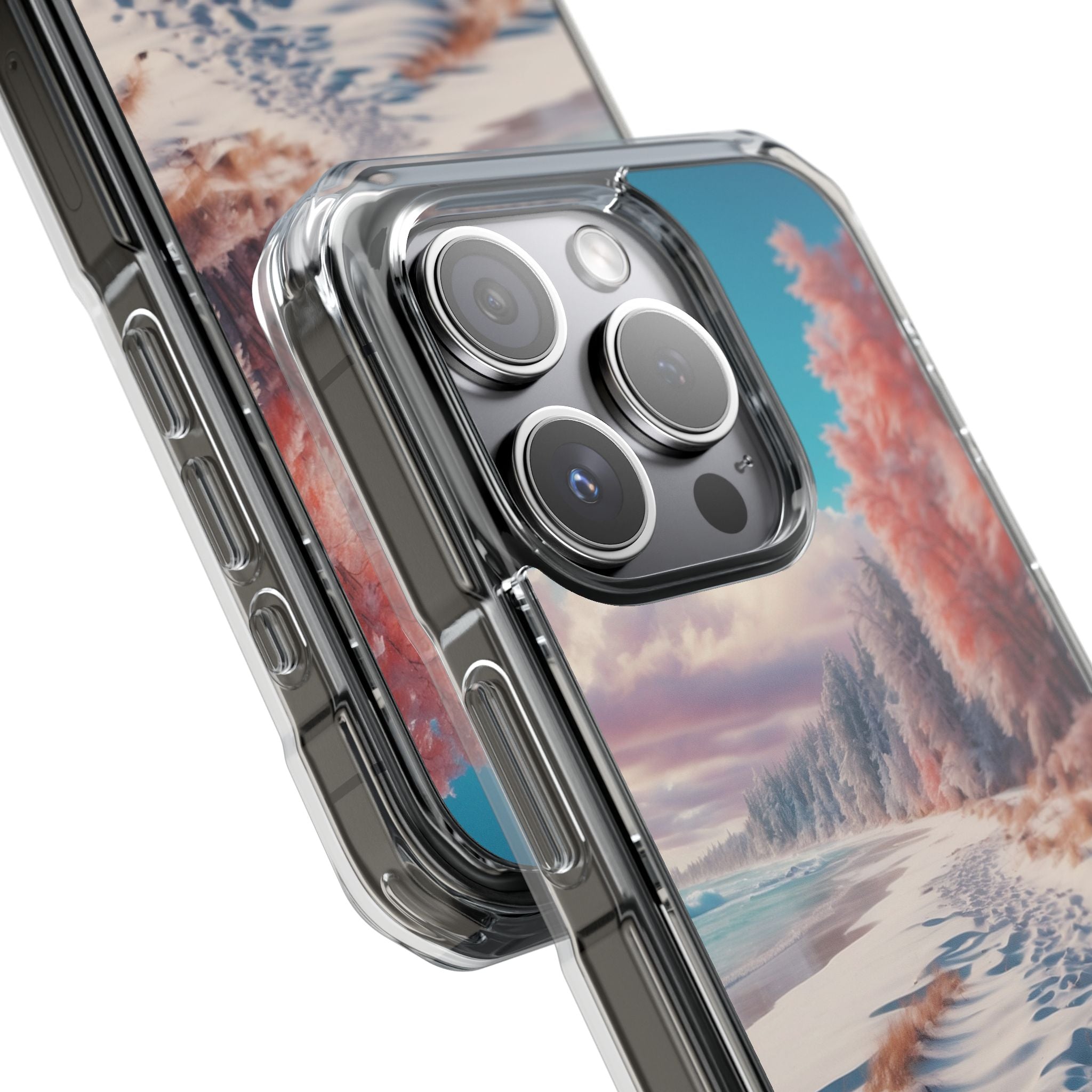 Snowy Footprints iPhone 15 Pro Case - Impact