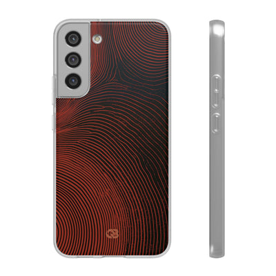 Red Lite Phone Case for Samsung - Terracotta Nerve Map