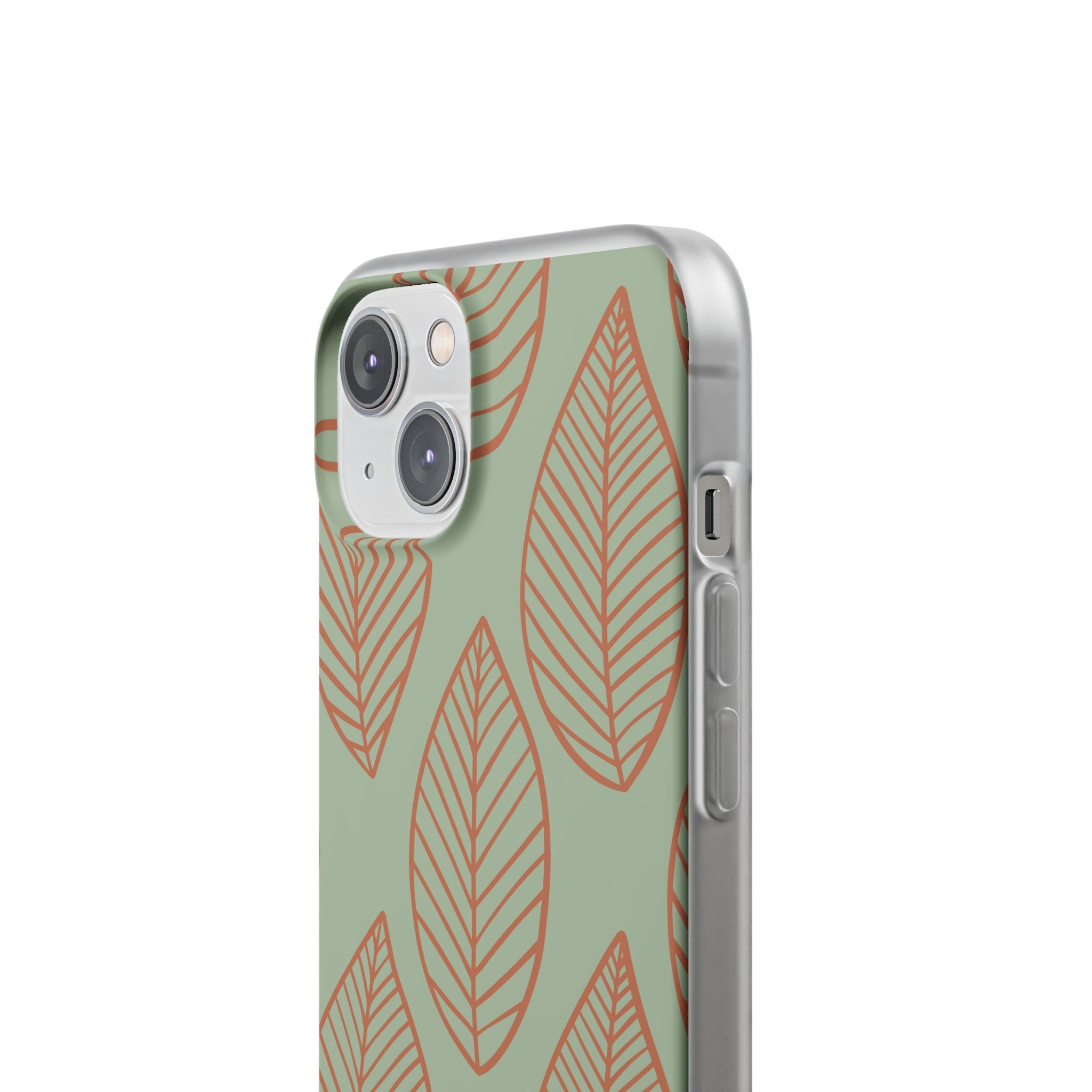 Sage Earth Leaves · Soft Phone Case for iPhone
