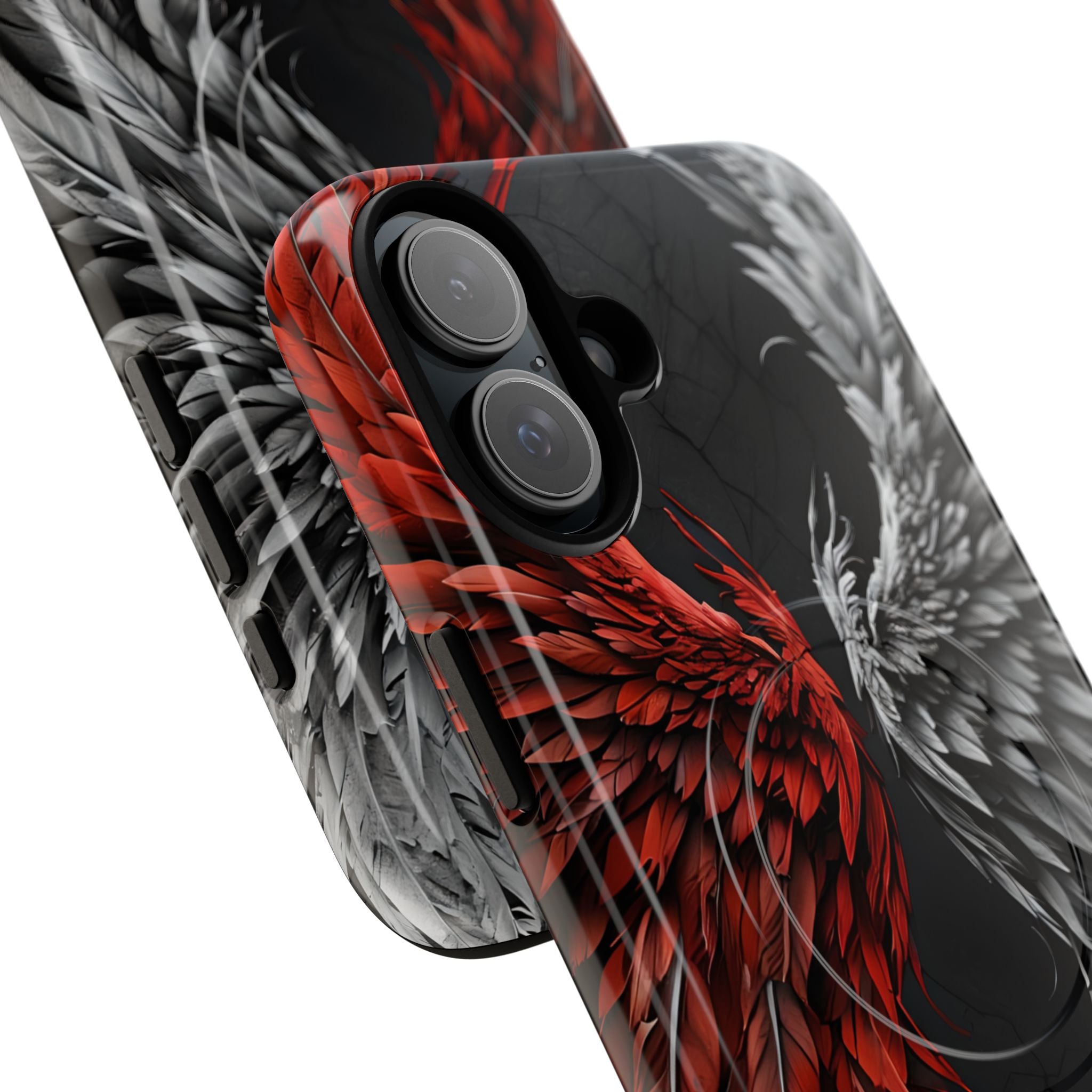 Split Crimson Wing · Tough+ Magsafe