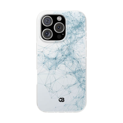 Blue Lite Phone Case for iPhone - Glacial Neural Web