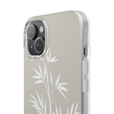 Beige Lite Phone Case for iPhone - Sandstone Bamboo Stalks