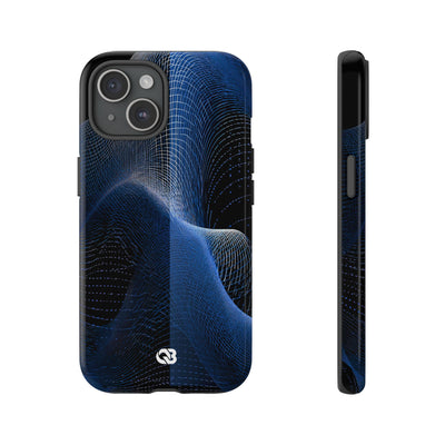 Blue Tough Phone Case for iPhone - Electric Blue Flux