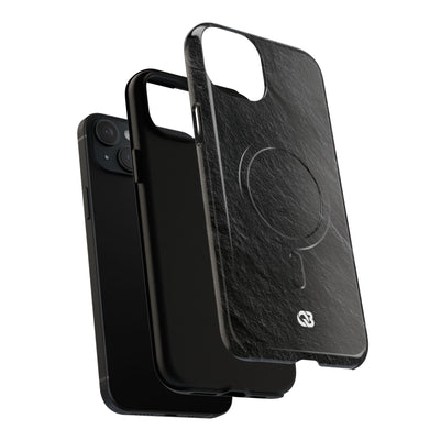 Black Tough 2.0 Magsafe Phone Case for iPhone - Raw Obsidian Slate