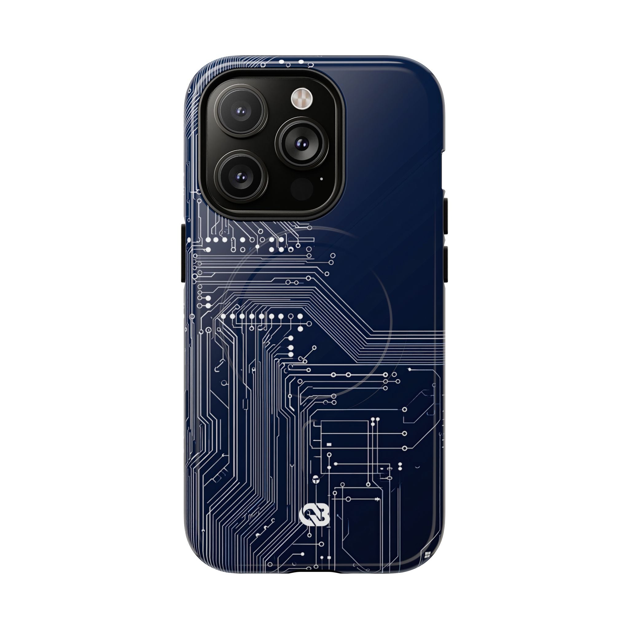 Blue Tough 2.0 Magsafe Phone Case for iPhone - Cobalt Data Stream