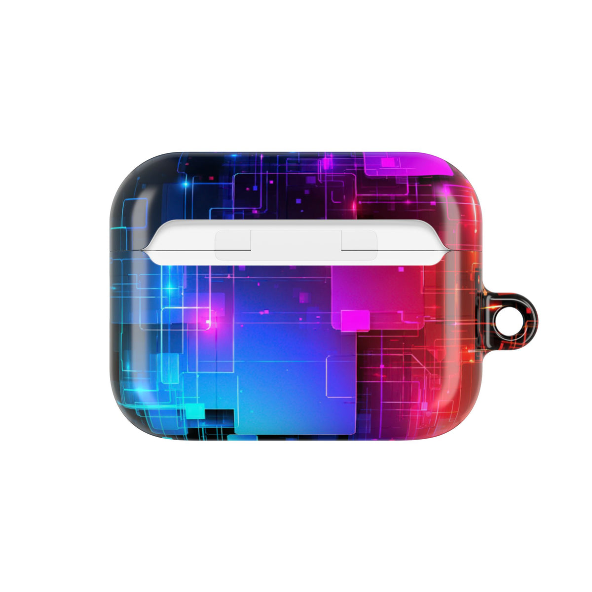 Spectral Circuit Grid · Hard Case for AirPods & AirPods Pro · Black