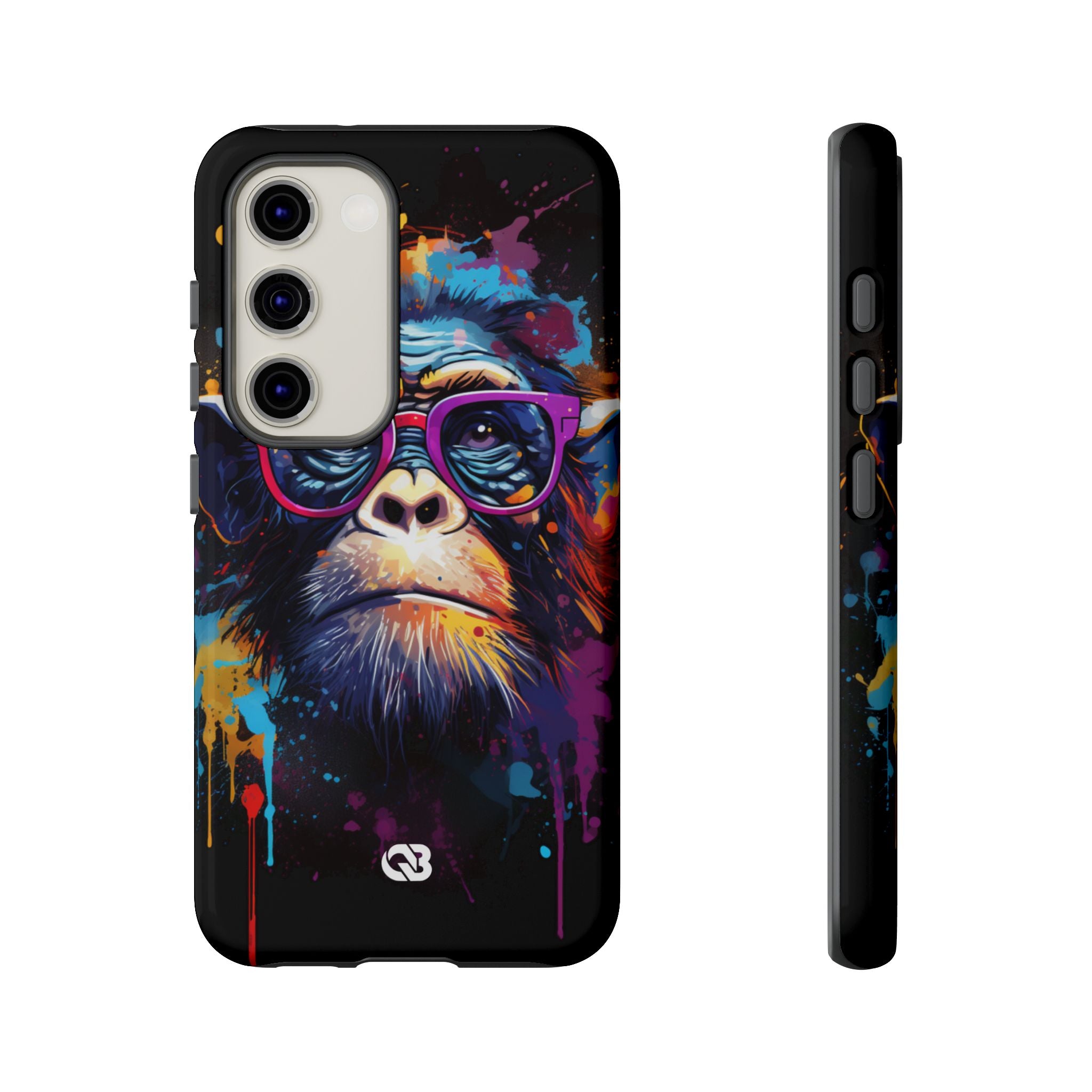 Neon Splatter Primate · Tough Phone Case for Samsung