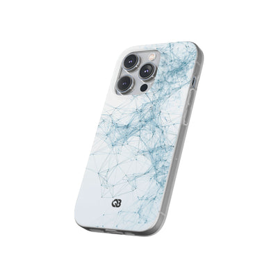 Blue Lite Phone Case for iPhone - Glacial Neural Web