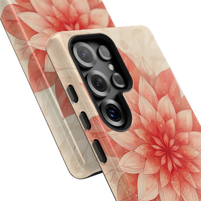 Coral Layered Bloom · Tough Handyhülle für Samsung