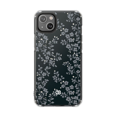 Nocturne Blossom Branch · Clear Impact Magnetic Phone Case for iPhone ·  Black