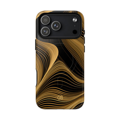 Gold Tough 2.0 Magsafe Phone Case for iPhone - Molten Copper Strands
