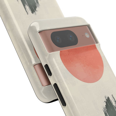 Crimson Sun Strokes · Tough Etui na telefon dla Google Pixel