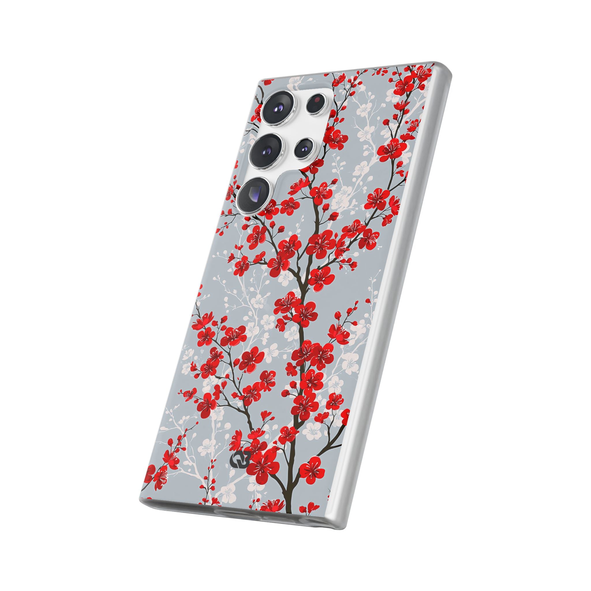 Grey Lite Phone Case for Samsung - Crimson Sakura Slate