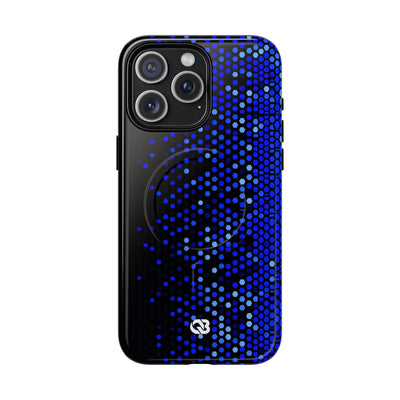 Cobalt Hex Dispersion · Tough 2.0 Magnetic Phone Case for iPhone · Blue