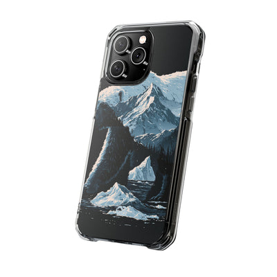 Nordic Arctic Bear · Clear Impact Magnetic Phone Case for iPhone · Black