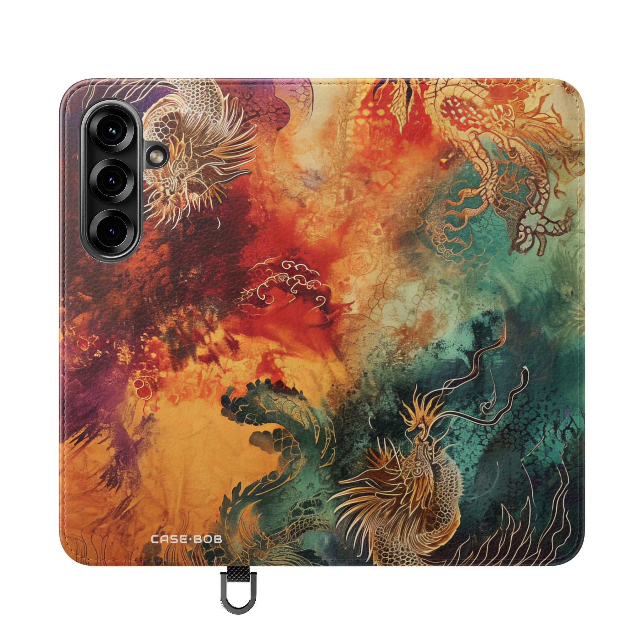 Golden Dragons Blaze - Samsung S25 Case - Wallet