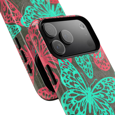 Electric Papillon · Tough 2.0 Magnetic Phone Case for iPhone · Pink