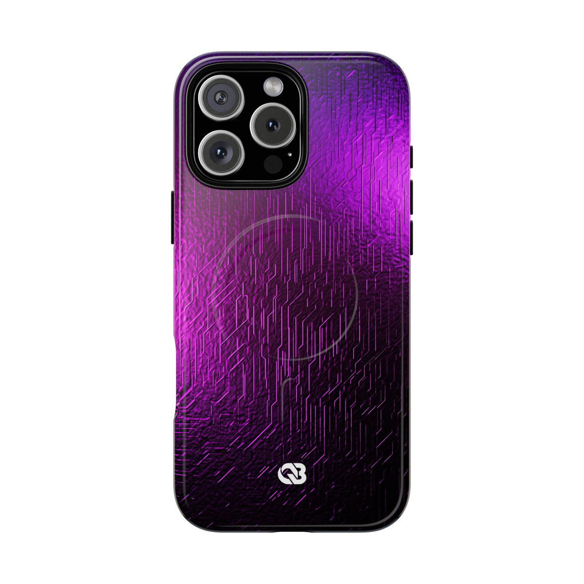 Violet Cyber Circuit · Tough 2.0 Magnetic Phone Case for iPhone · Purple