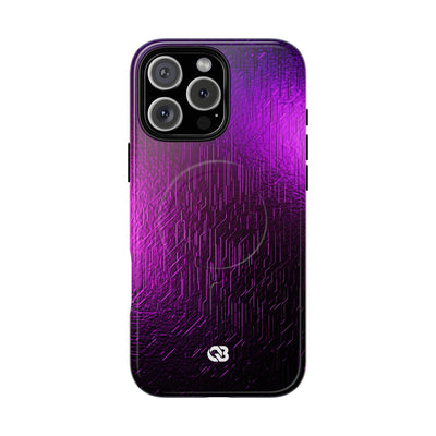 Violet Cyber Circuit · Tough 2.0 Magnetic Phone Case for iPhone · Purple