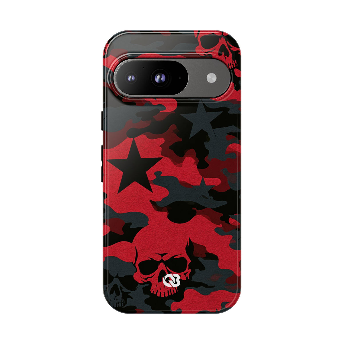 Crimson Skull Camo · Tough Phone Case for Pixel ·  Red