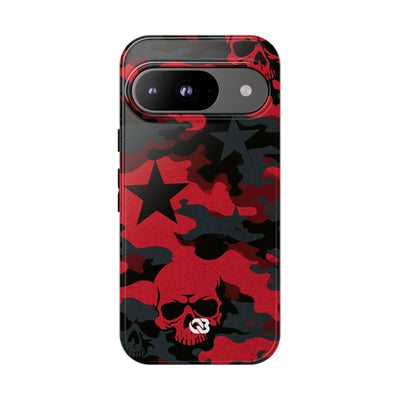 Crimson Skull Camo · Tough Phone Case for Pixel ·  Red