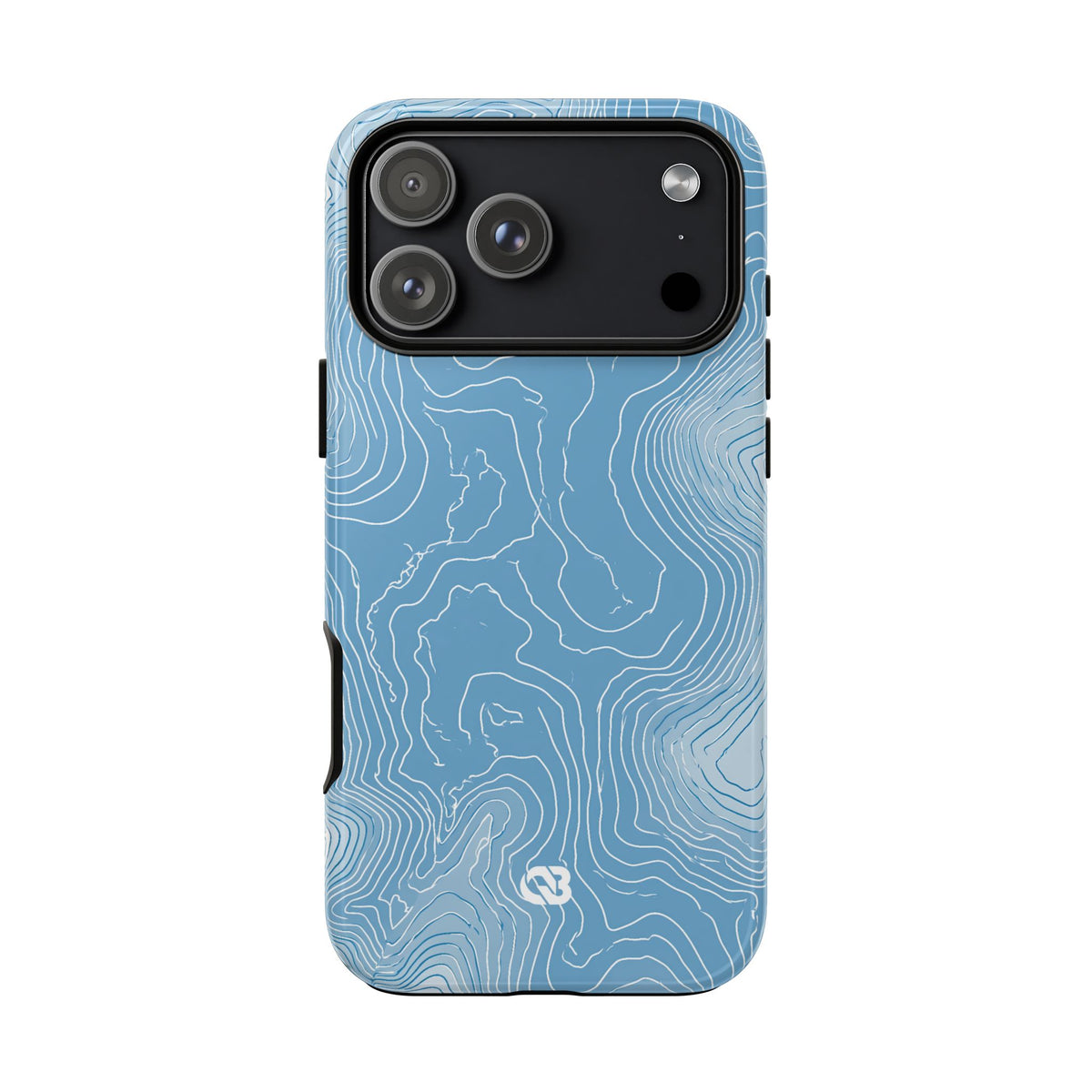 Glacial Basin Topo · Tough Phone Case for iPhone · Blue
