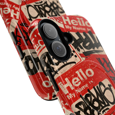Slap Tag Collage · Tough 2.0 Magnetic Phone Case for iPhone · Red