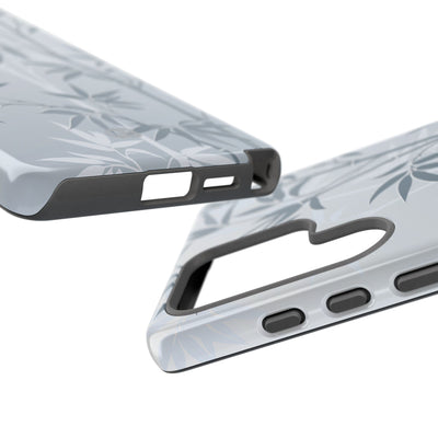 Blue Tough Phone Case for Samsung - Slate Bamboo Shadow