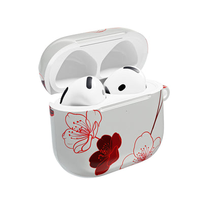 Crimson Sakura Blossom · Hard Case for AirPods & AirPods Pro · Red