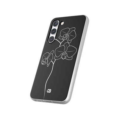 Black Lite Phone Case for Samsung - Noir Alabaster Orchid