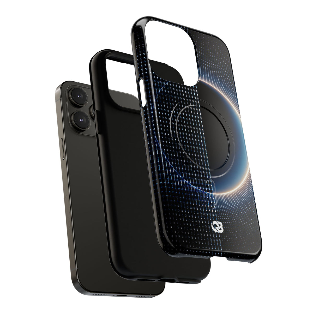 Luminous Meridian · Tough 2.0 Magnetic Phone Case for iPhone · Black