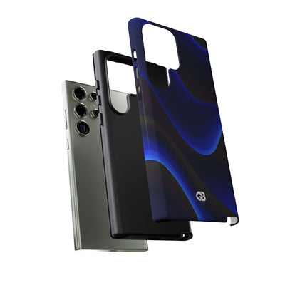 Blue Tough Phone Case for Samsung - Electric Cobalt Flow