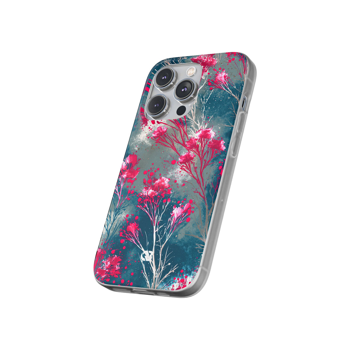 Cyber Blossom · Lite Phone Case for iPhone ·  Teal