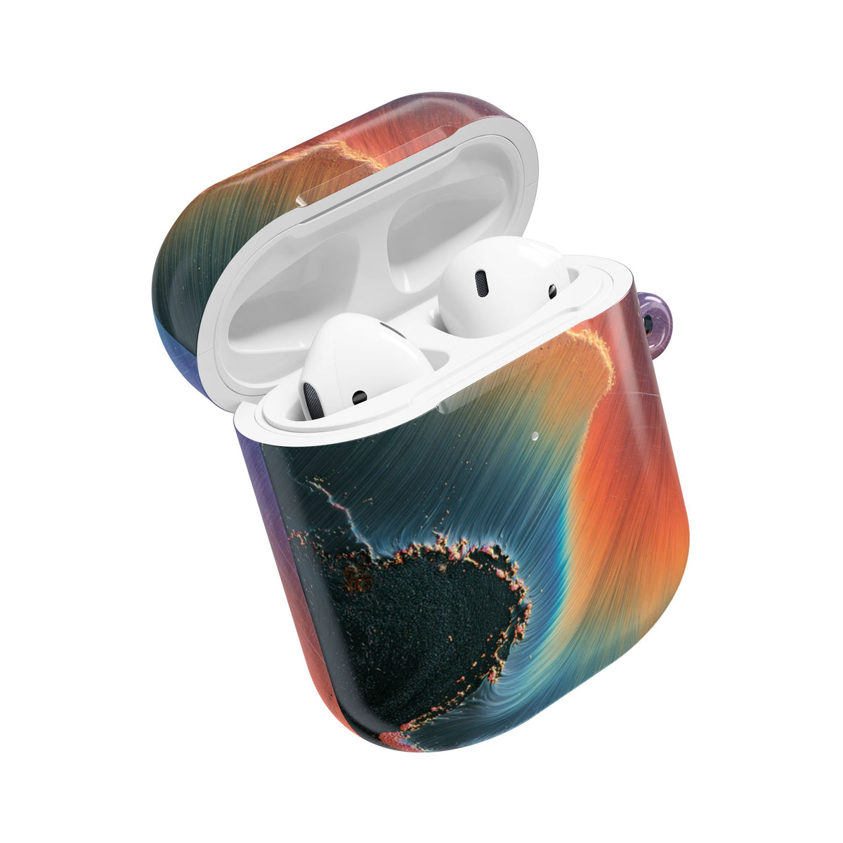 Prismatic Aura Shift · Hard Case for AirPods & AirPods Pro · Blue