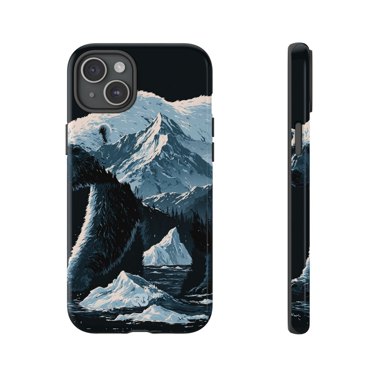 Nordic Arctic Bear · Tough Phone Case for iPhone · Black