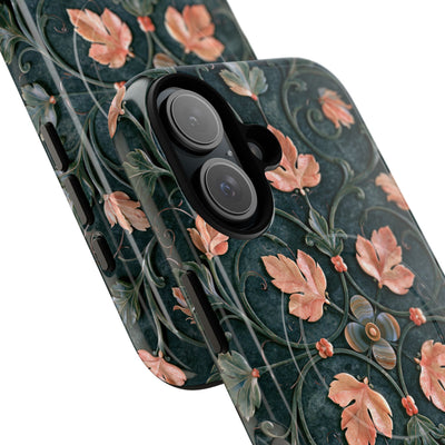 Florentine Rose Arabesque · Tough 2.0 Magnetic Phone Case for iPhone · Green