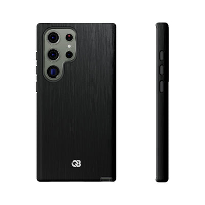 Black Tough Phone Case for Samsung - Brushed Obsidian Slate