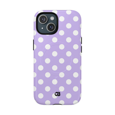 Lavender Polka Grid · Tough+ Phone Case for iPhone · Magsafe