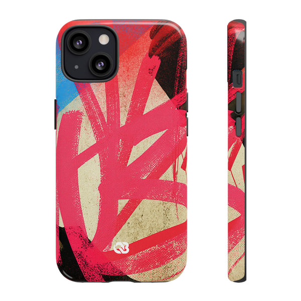 Neon Spray Tag · Tough Phone Case for iPhone · Pink
