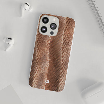 Rose Gold Weave · Lite Phone Case for iPhone ·  Brown